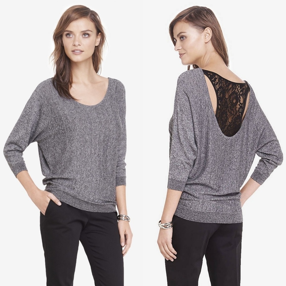 GUESS lace back sweater